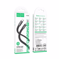 Flat Kaabel USB C to USB C Hoco 3A 60W 1 m X125 valge