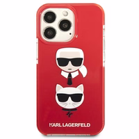 Karl Lagerfeld Karl&Choupette peaümbris iPhone 13 Pro / iPhone 13 jaoks - punane