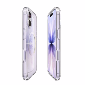 Spigen Ultra Hybrid Mag Чехол совместимый с MagSafe для iPhone 17 прозрачный золотой