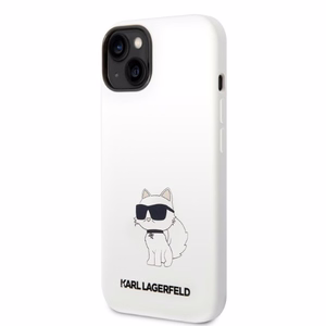 Чехол Karl Lagerfeld Silicone Choupette для iPhone 14 Plus — белый