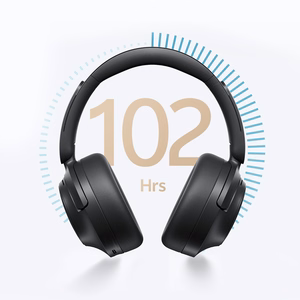 QCY H3S Беспроводные On-Ear Наушники с LDAC и ANC Шумоподавлением - Черный