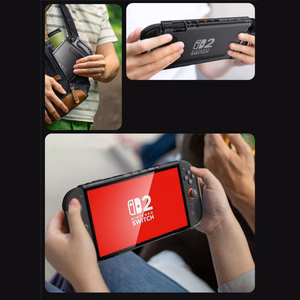Supcase Crystal Ümbris jaoks Nintendo Switch 2 - Läbipaistev Must