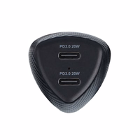 FORCELL CARBON car laadija Type C 3.0 PD20W + Type C 3.0 PD20W CC50-2C must (Total 40W)