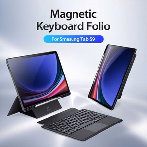 DUX DUCIS case DK foldable with Wireless Keyboard jaoks SAMSUNG Tab S9/S9FE/S10FE must