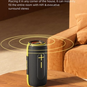 Bluetooth portable speaker Awei KA5 20W black-yellow