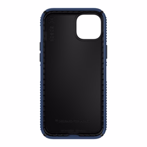 Speck Presidio2 Grip ümbris seadmele iPhone 15 Plus / 14 Plus, libisemiskindla haardega, Coastal Blue / Black / White värvikombinatsioon