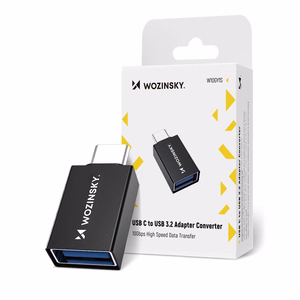 Wozinsky W10GY1S USB-C - USB-A 3.2 10Gb/s Adapter - must