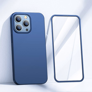 Joyroom 360 Full Case esi- ja tagakate iPhone 13 Pro Max'ile + karastatud klaasist ekraanikaitse sinine (JR-BP928 sinine)