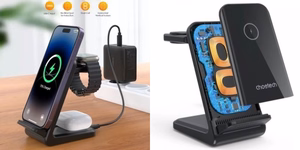 Wireless Charging Stand CHOETECH, 15W, 3-in-1