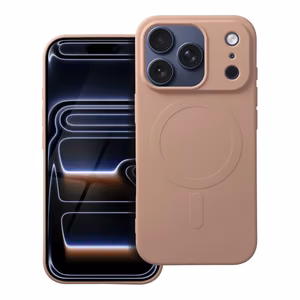 SILICONE MAG COVER (big hole) Ümbris compatible with MagSafe jaoks IPHONE 17 Pro roosa