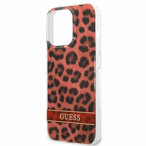 Guess GUHCP13LHSLEOR iPhone 13 Pro / 13 6.1" punane/punane kõvakott Leopard