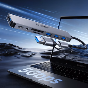 Orico YSB4-U2 USB-A/USB-C Hub Docking Station 2x USB-A 2.0 + 1x USB-A 3.0 + 1x USB-C 2.0 + 1x USB-C - Hall