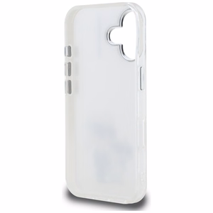 Karl Lagerfeld IML Aquarelle Karl & Choupette & Logo iPhone 16 Ümbris - valge