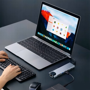 Tech-Protect HB09 USB jaotur 8in1 TYPE-C + USB-A 3.0 + USB-C 3.0 + HDMI 4K 60HZ + SD/TF + PD100W + RJ45 1000 MB/S - hall
