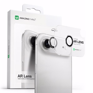 AmazingThing Lens Glass jaoks iPhone 17 Air with Hõbedane Aluminum Raamiga