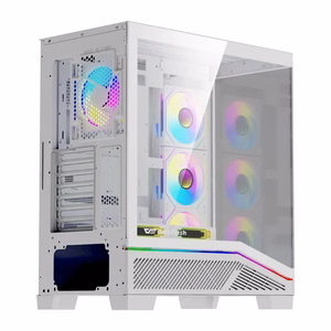 Arvutikorpus Darkflash K430 + ventilaatorid (valge)