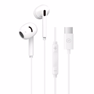Blavec BHS-02 USB-C kõrvaklapid ilma silikoonotsikuteta, mikrofoni ja DAC-iga (BHS02-W), valged