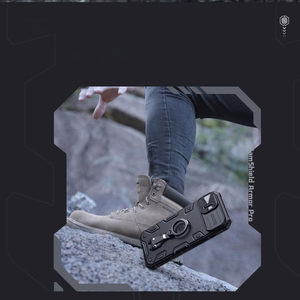 Nillkin CamShield Armor Pro magnetiline ümbris iPhone 14 Plus magnetiline MagSafe kaitsekate koos kaamerakaitsega Sinine