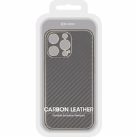 TEL PROTECT Leather Carbon Ümbris jaoks Xiaomi Redmi Note 11 5G/Note 11S 5G/Poco M4 Pro 5G Must