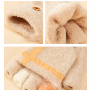 Women's/children's winter phone gloves - black