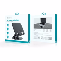 Devia folding holder stand EL238 jaoks laptop tablet rotating 360 aluminum must