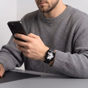 Tech-Protect silikoonrihm Apple Watch 44 / 45 / 46 / 49 mm jaoks, must