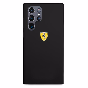Ferrari FESSIHCS22LBK S22 Ultra S908 чёрный/чёрный жёсткий чехол On Track Silicone