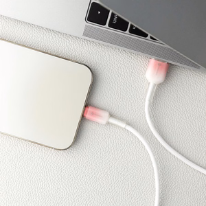 Cable USB A to Lightning Forcell F-Energy 2,4A 12W Gradient 1 m C353 white