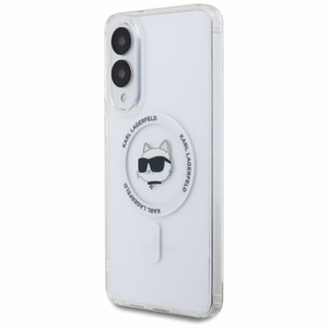 Karl Lagerfeld Choupette MagSafe ümbris Samsung Galaxy S25 Edge, valge