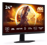 AOC G4 24G4HRE computer monitor 60.5 cm (23.8") 1920 x 1080 pixels Full HD LED must, punane