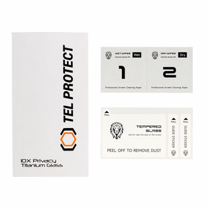 Karastatud klaas Tel Protect 10X Privacy Titanium jaoks Iphone 14 Plus