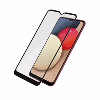 PanzerGlass E2E Super+ antibacterial karastatud klaas jaoks Samsung Galaxy A02s - with must raamiga