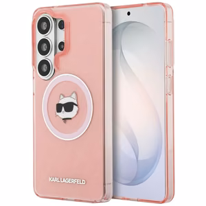 Karl Lagerfeld IML Repeated Choupette MagSafe Ümbris for Samsung Galaxy S26 Ultra - roosa