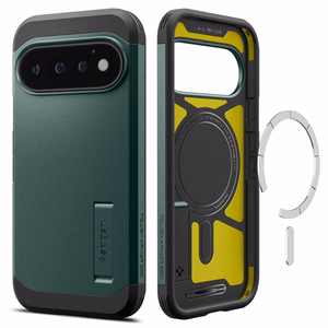 Spigen Tough Armor Mag MagSafe ümbris mudelile Google Pixel 11 Pro, tumeroheline