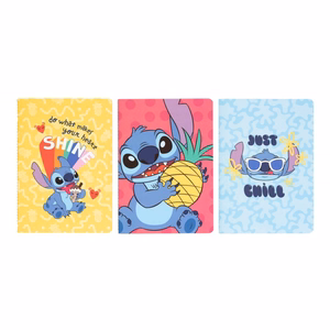 Disney Stitch Tropical A5 märkmike komplekt, 3 tk