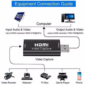 HDMI–USB2.0 videosalvestusseade, 1080p 60Hz