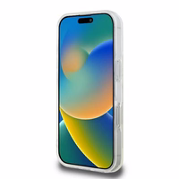 Guess GUHMP16LHFGERET iPhone 16 Pro 6.3" läbipaistev hardcase IML Glitter Circle MagSafe