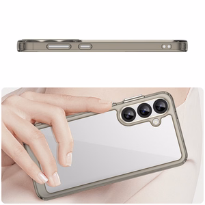 Outer Space Ümbris jaoks Samsung Galaxy A36 Cover with Flexible Frame - Semi-läbipaistev, must