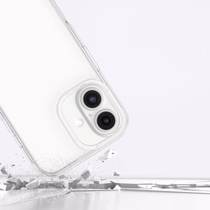 AmazingThing Minimal Ümbris jaoks iPhone 16 Plus Silicone Ümbris - Läbipaistev