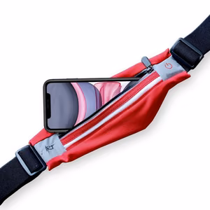 ART sport belt koos ümbris and light APS-01R punane