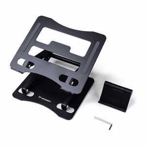 Wozinsky WRS-CPY75DSB алюминиевая подставка для ноутбука и планшета + подставка для смартфона - чёрный