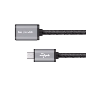 Kruger&Matz USB-pesast micro-USB-pistikusse kaabel, 0,2 m