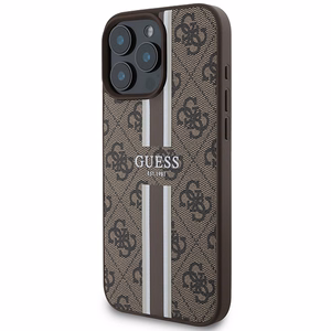 Guess 4G Printed Stripes MagSafe Ümbris jaoks iPhone 16 Pro Max - Brown