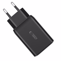 Tech-Protect C65W laadija 2x USB-C PD 65W / USB-A QC 3.0 - must