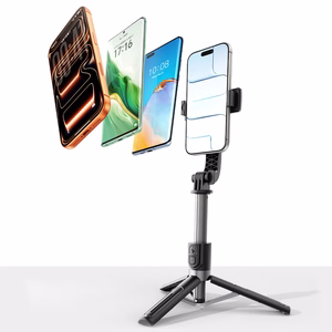 Selfipulk Orico SPV90 alumiiniumist ministatiiv Bluetooth 360 kraadi pööramine - must