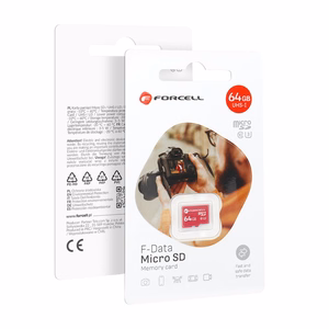 FORCELL F-DATA memory card 64GB UHS-I U3 class 10