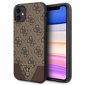 Guess 4G Triangle Collection ümbris jaoks iPhone 11 6.1" / Xr 6.1" - brown