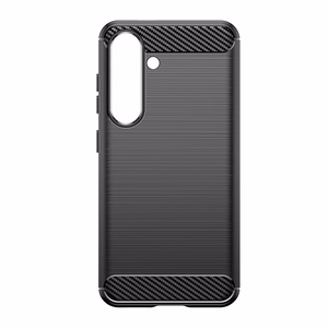 Carbon Ümbris jaoks Samsung Galaxy S25 Edge - Must