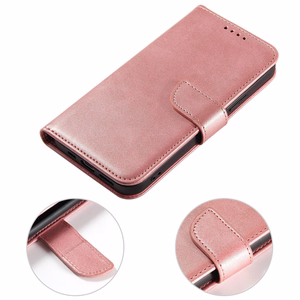 Magnet Ümbris jaoks Samsung Galaxy S23 Ultra Cover with Flip Wallet Stand roosa