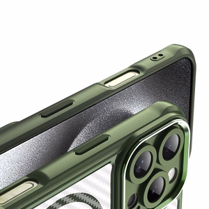 Leading Series MagSafe Silicone Ümbris jaoks iPhone 16 Pro Max - Roheline